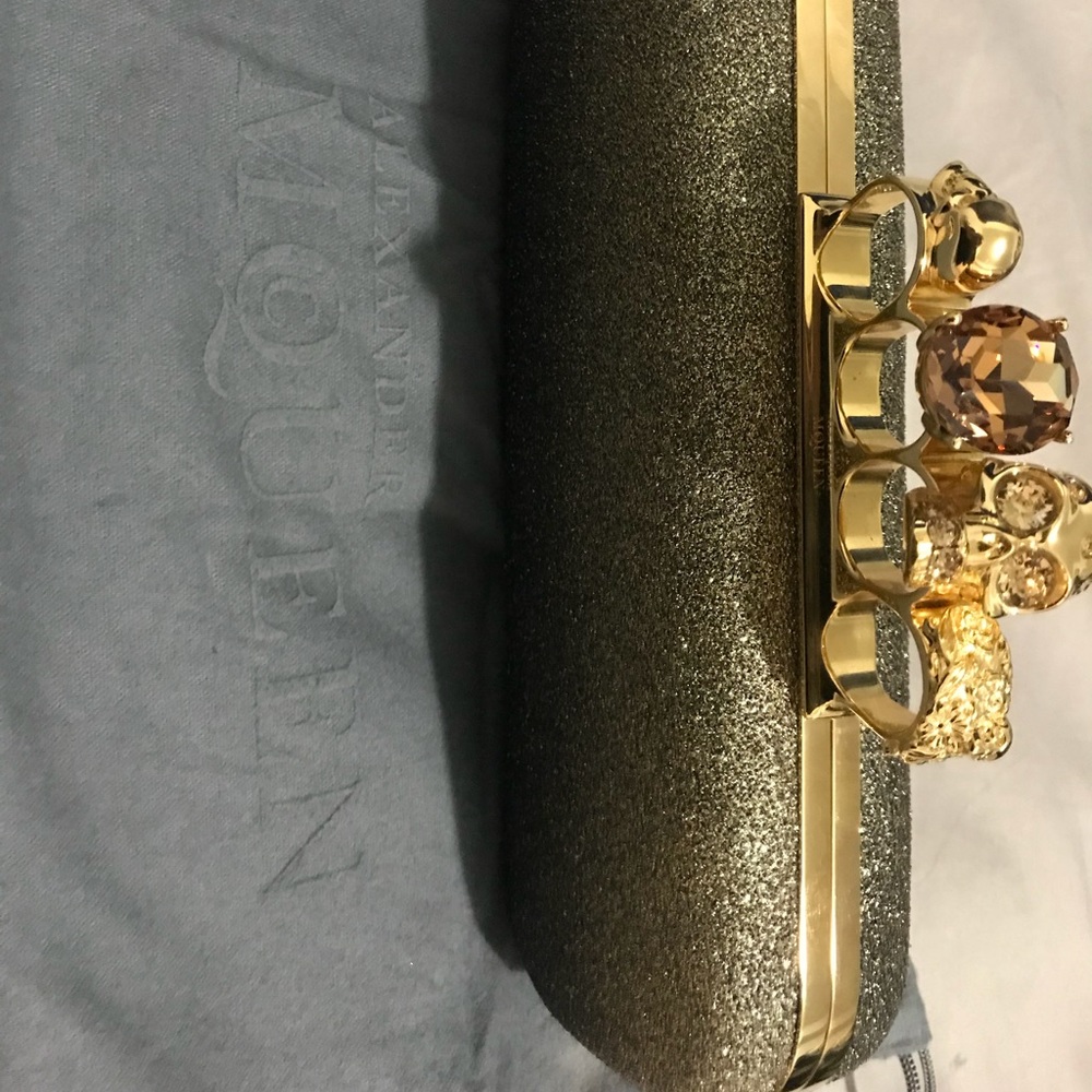 Authentic Alexander McQueen Glitter Ombré Bag
